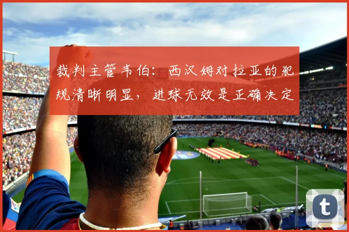 裁判主管韦伯：西汉姆对拉亚的犯规清晰明显，进球无效是正确决定